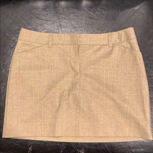 EUC gold skirt, size 6